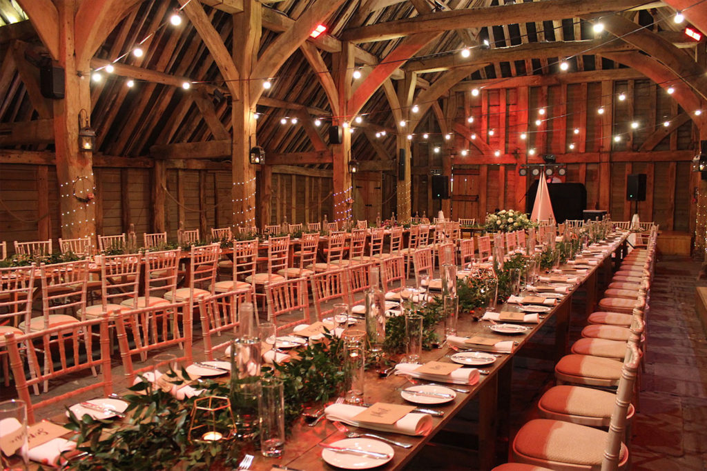 Long Rustic Tables at The Priory